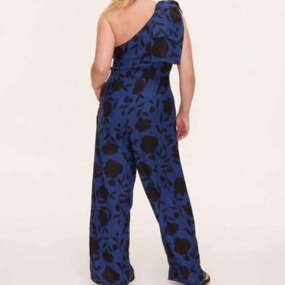 NWT Kate Spade X Target Women’s Floral One Shoulder Linen Blend Jumpsuit - Picture 2 of 6